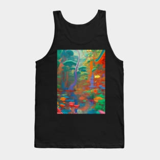 Neon Waterlillies Tank Top